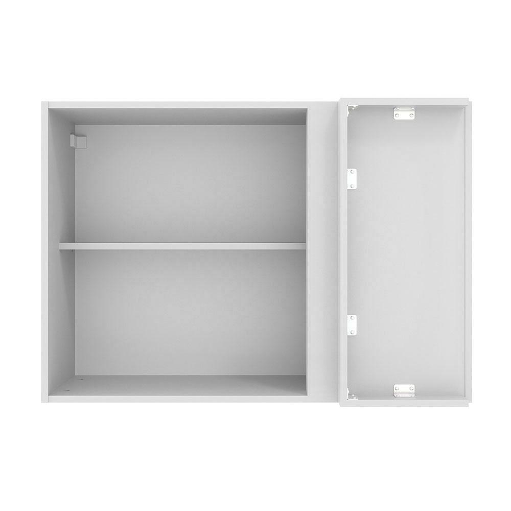 Armário de Cozinha Aéreo de Canto 1 Porta Branco Agata Madesa