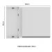 Armário de Cozinha Aéreo de Canto 1 Porta Branco Glamy Madesa