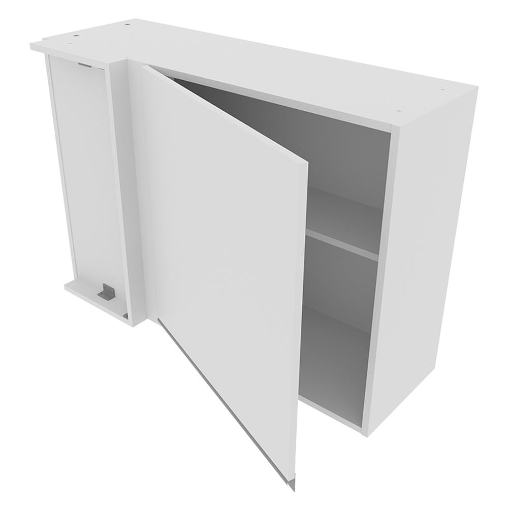 Armário de Cozinha Aéreo de Canto 1 Porta Branco Glamy Madesa