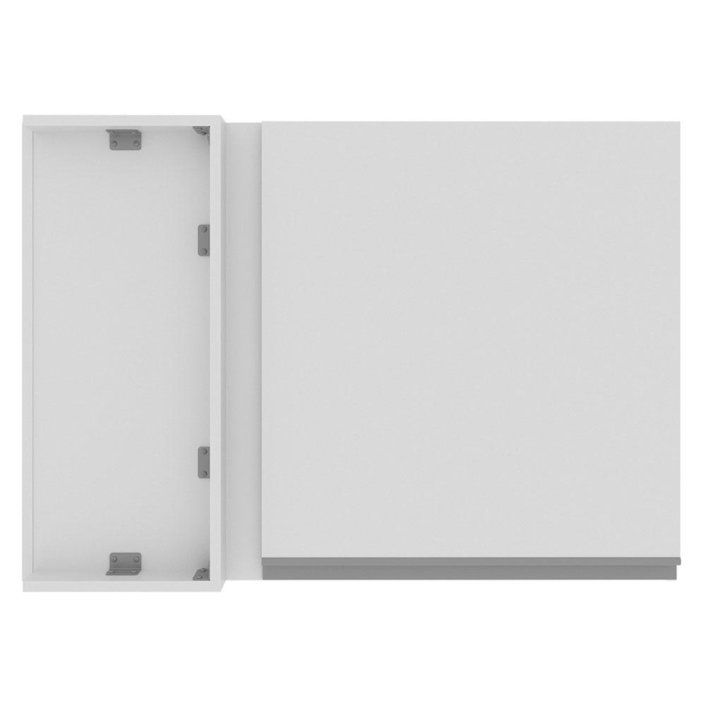 Armário de Cozinha Aéreo de Canto 1 Porta Branco Glamy Madesa