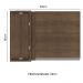 Armário de Cozinha Aéreo de Canto 1 Porta Rustic Glamy Madesa