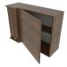 Armário de Cozinha Aéreo de Canto 1 Porta Rustic Glamy Madesa