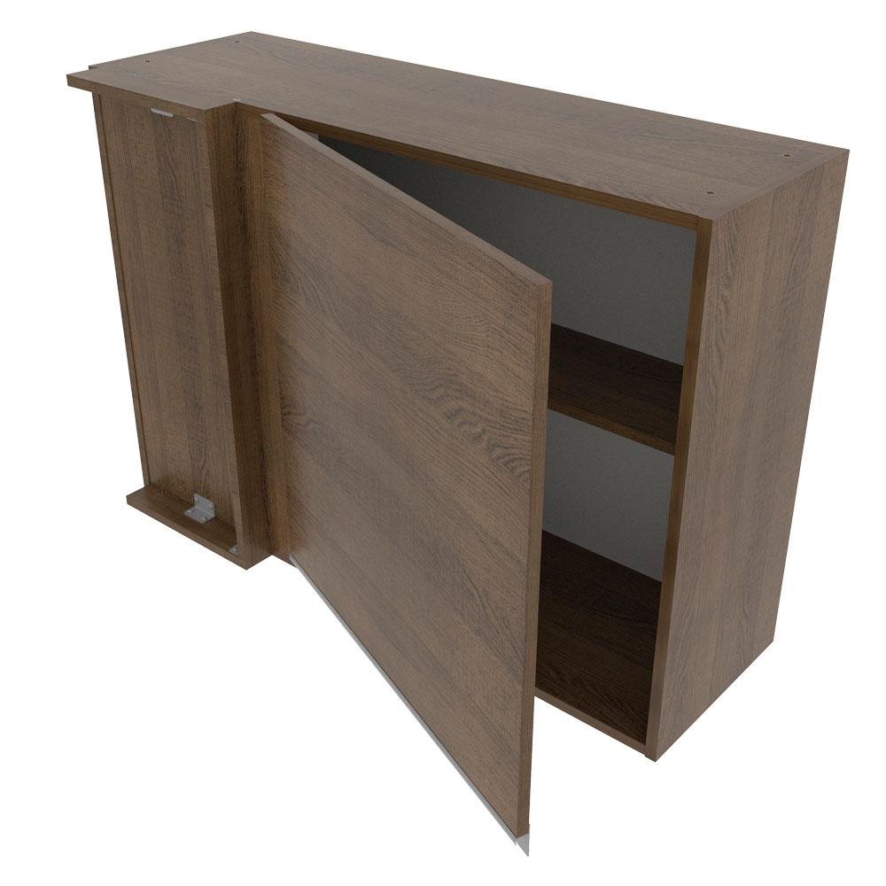 Armário de Cozinha Aéreo de Canto 1 Porta Rustic Glamy Madesa