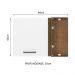 Armário de Cozinha Aéreo de Canto 1 Porta Rustic/Branco Agata Madesa