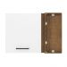 Armário de Cozinha Aéreo de Canto 1 Porta Rustic/Branco Agata Madesa