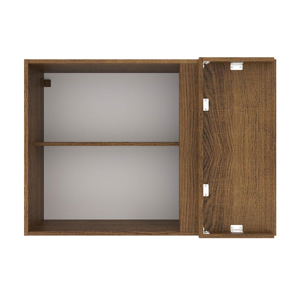 Armário de Cozinha Aéreo de Canto 1 Porta Rustic/Crema Agata Madesa