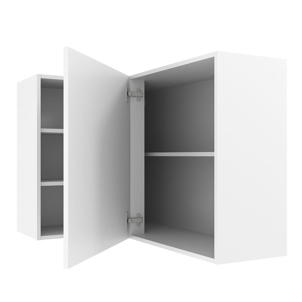 Armário de Cozinha Aéreo de Canto 1 Porta para linha de 60 cm de profundidade Branco Agata Madesa