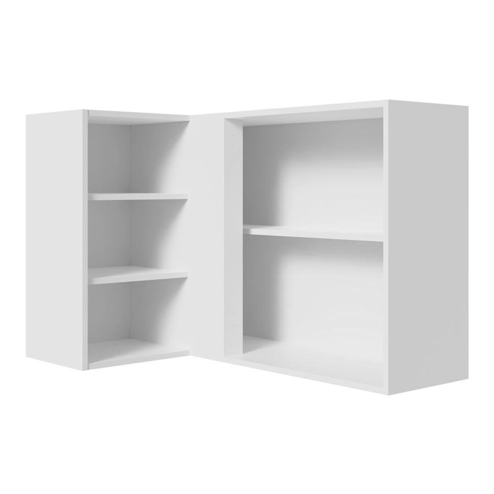 Armário de Cozinha Aéreo de Canto 1 Porta para linha de 60 cm de profundidade Branco Agata Madesa