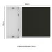 Armário de Cozinha Aéreo de Canto 100% MDF 1 Porta Branco/Preto Acordes Madesa