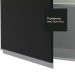 Armário de Cozinha Aéreo de Canto 100% MDF 1 Porta Branco/Preto Acordes Madesa