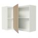 Armário de Cozinha Aéreo de Canto 100% MDF com 1 Porta e Adega Branco/Crema Smart Madesa