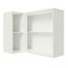 Armário de Cozinha Aéreo de Canto 100% MDF com 1 Porta e Adega Branco/Crema Smart Madesa