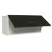 Armário de Cozinha Aéreo de Cozinha 70 cm 1 Porta Basculante Branco/Preto Agata Madesa