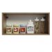Armário de Cozinha Aéreo de Cozinha 70 cm 1 Porta Basculante Rustic/Branco Agata Madesa
