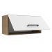 Armário de Cozinha Aéreo de Cozinha 70 cm 1 Porta Basculante Rustic/Branco Agata Madesa