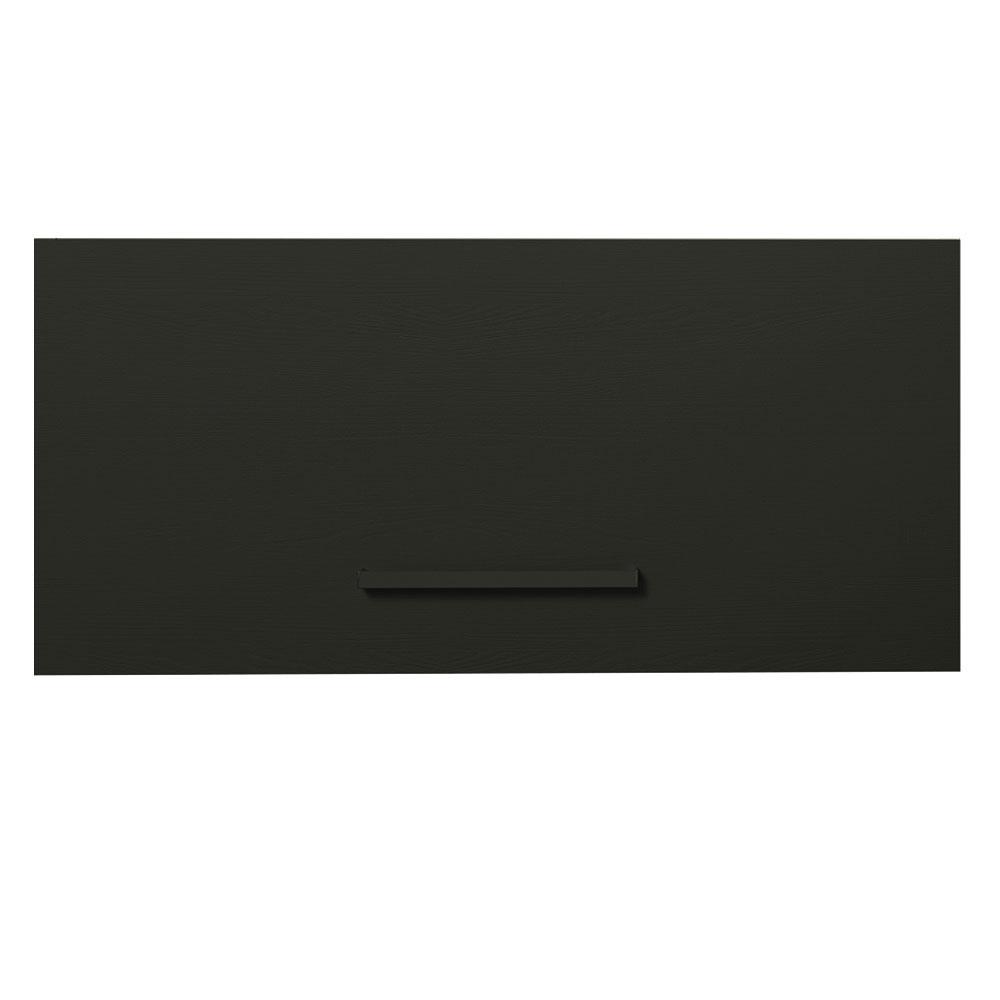 Armário de Cozinha Aéreo de Cozinha 70 cm 1 Porta Basculante Rustic/Preto Agata Madesa