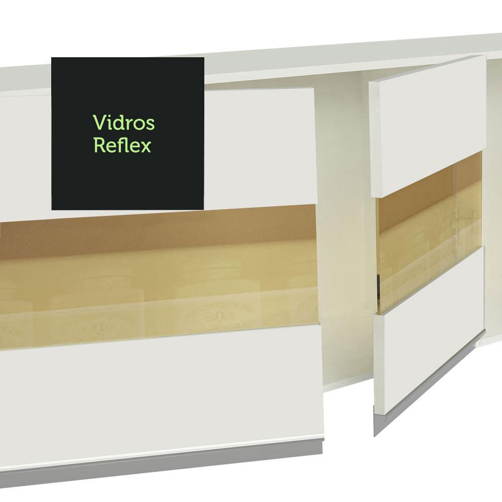 Armário de Cozinha Compacta 100% MDF 180cm Branco Smart Madesa 03