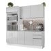 Armário de Cozinha Compacta 100% MDF 190cm Portas Branco Brilho Acordes Madesa 01