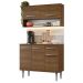 Armário de Cozinha Compacta 105cm Rustic Emilly Madesa 03