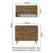 Armário de Cozinha Compacta 105cm Rustic Emilly Madesa 03