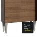Armário de Cozinha Compacta 105cm Rustic/Cinza Emilly Madesa 03