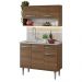 Armário de Cozinha Compacta 105cm com Pia Rustic Emilly Madesa 04
