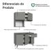Armário de Cozinha Compacta 120 cm Cinza Nice Madesa 05