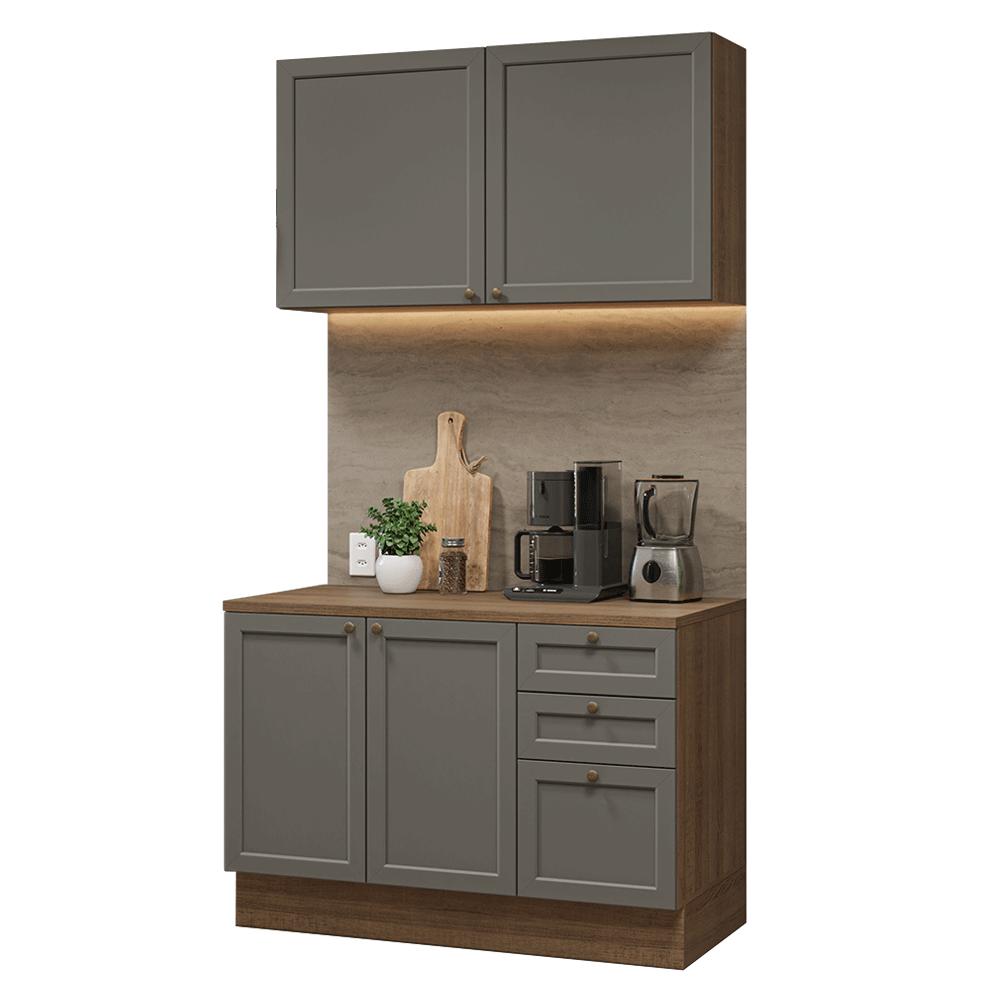 Armário de Cozinha Compacta 120 cm RC Vik Madesa 01