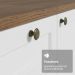 Armário de Cozinha Compacta 120 cm Rustic/Branco Vik Madesa 01