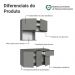 Armário de Cozinha Compacta 120 cm Suspensa Cinza Nice Madesa 06
