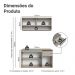 Armário de Cozinha Compacta 120 cm Suspensa Crema Nice Madesa 03