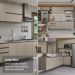 Armário de Cozinha Compacta 120 cm Suspensa Crema Nice Madesa 03