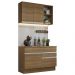 Armário de Cozinha Compacta 120cm Rustic Glamy Madesa 08