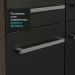 Armário de Cozinha Compacta 137cm Rustic/Preto Emilly Madesa 05