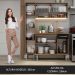 Armário de Cozinha Compacta 137cm Rustic/Preto Emilly Madesa 09