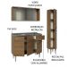 Armário de Cozinha Compacta 137cm com Pia Rustic Emilly Madesa 07
