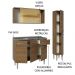 Armário de Cozinha Compacta 137cm com Pia Rustic Emilly Madesa 08