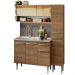 Armário de Cozinha Compacta 137cm com Pia Rustic Emilly Madesa 10