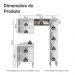 Armário de Cozinha Compacta 156 cm Branco Emilly Madesa 02