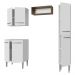Armário de Cozinha Compacta 156 cm Branco Emilly Madesa 02