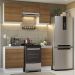 Armário de Cozinha Compacta 160cm Branco/Rustic Glamy Madesa 07