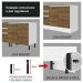 Armário de Cozinha Compacta 160cm Branco/Rustic Glamy Madesa 07