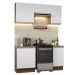 Armário de Cozinha Compacta 160cm Rustic/Branco Glamy Madesa 07