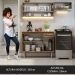 Armário de Cozinha Compacta 165cm Rustic Emilly Madesa 02