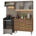 Armário de Cozinha Compacta 165cm Rustic Emilly Madesa 03