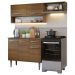 Armário de Cozinha Compacta 165cm Rustic Emilly Madesa 07