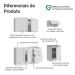 Armário de Cozinha Compacta 180 cm Branco Vik Madesa 01