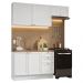 Armário de Cozinha Compacta 180 cm Branco Vik Madesa 02