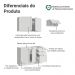 Armário de Cozinha Compacta 180 cm Branco Vik Madesa 02