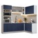 Armário de Cozinha Compacta 180 cm Branco Vik Madesa 04